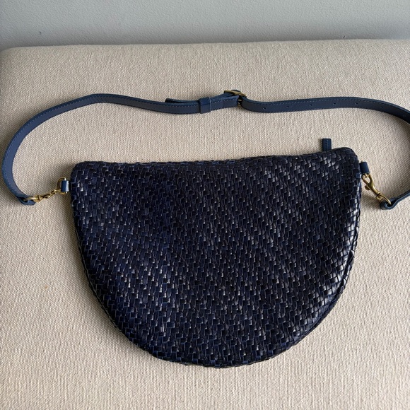 CLARE V Grande Fanny in Pacific Woven Zig Zag - Picture 6 of 9